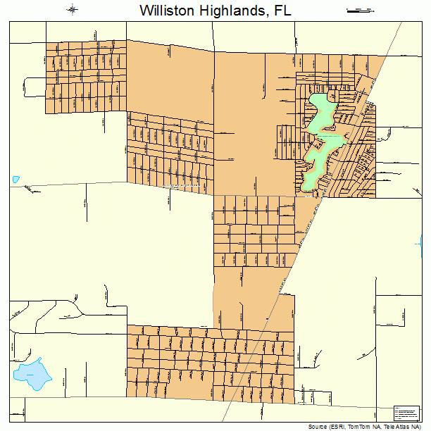 Williston Highlands, FL street map