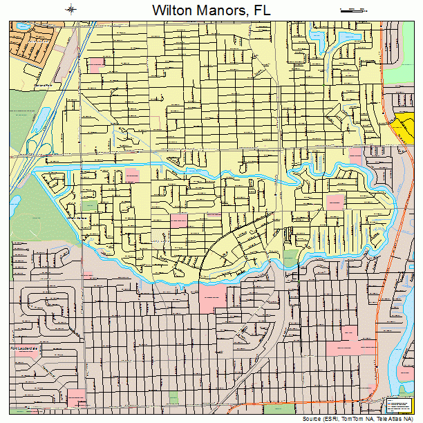 Wilton Manors, FL street map
