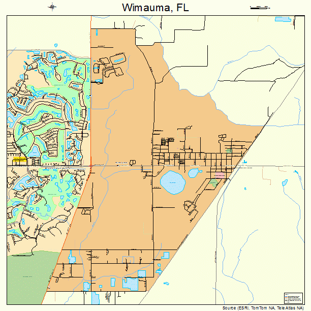 Wimauma, FL street map