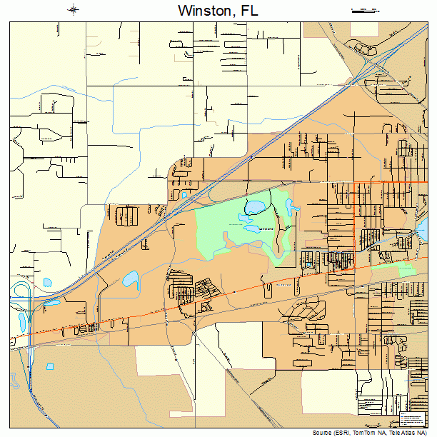 Winston, FL street map