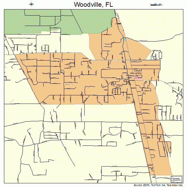 Woodville, FL street map