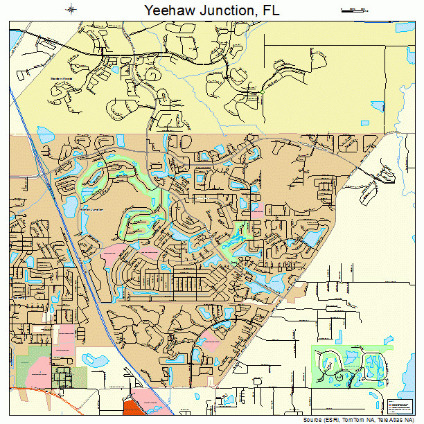 Yeehaw Junction, FL street map