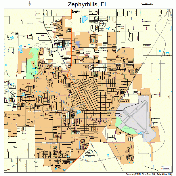 Zephyrhills, FL street map