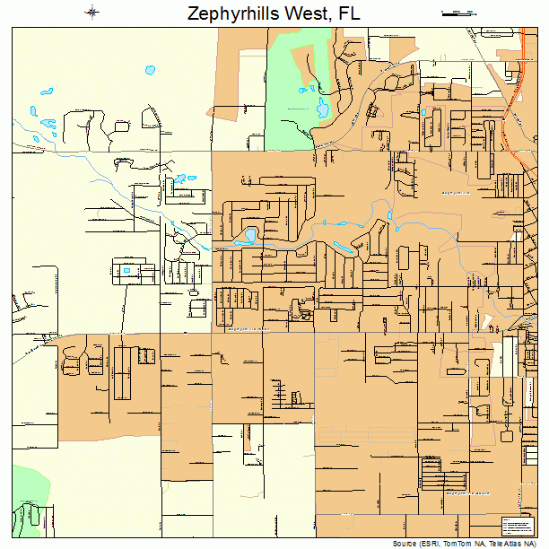 Zephyrhills West, FL street map