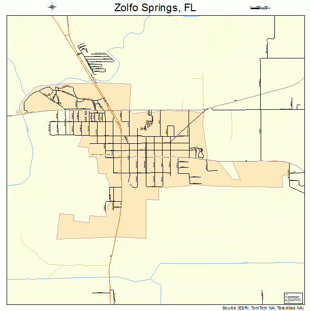 Zolfo Springs Florida Street Map 1279250