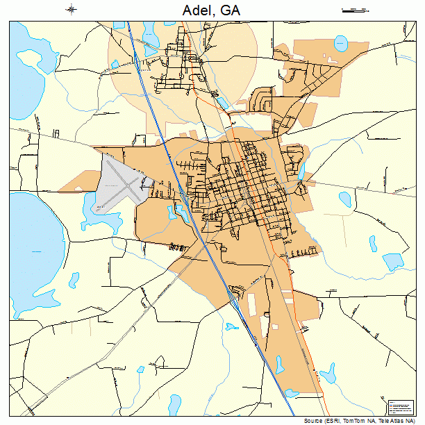 Adel, GA street map