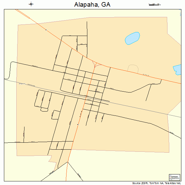 Alapaha, GA street map