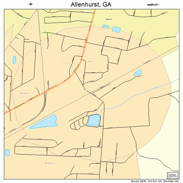 Allenhurst, GA street map