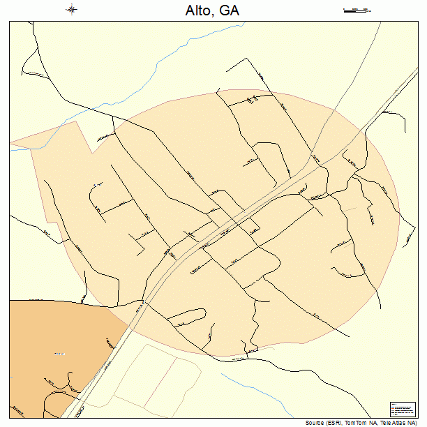 Alto, GA street map