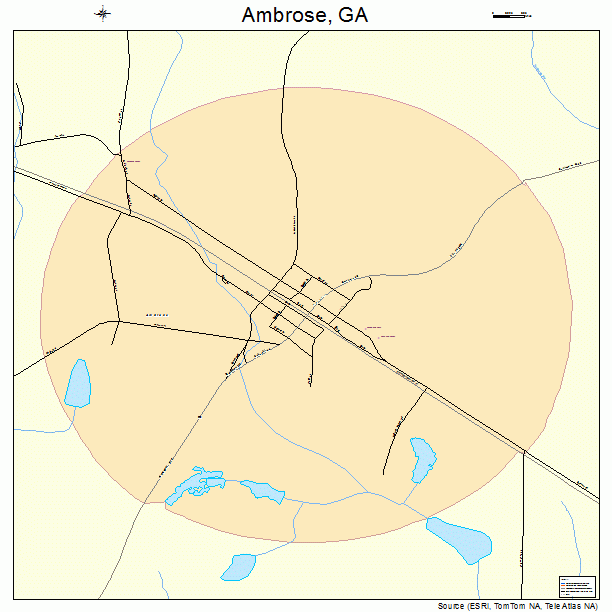 Ambrose, GA street map
