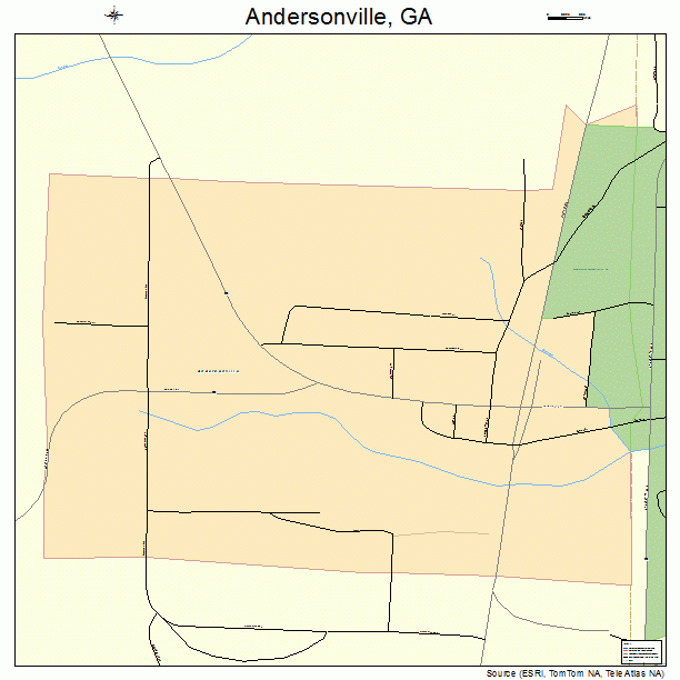 Andersonville, GA street map