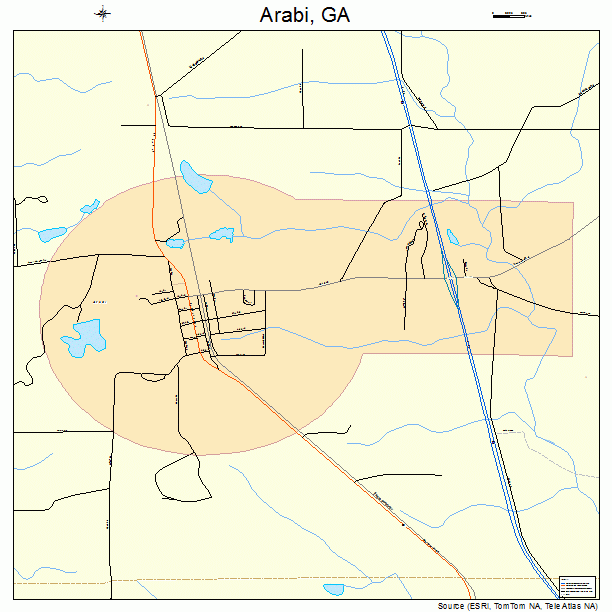 Arabi, GA street map