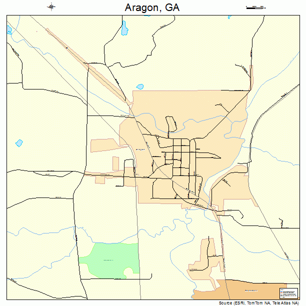 Aragon, GA street map