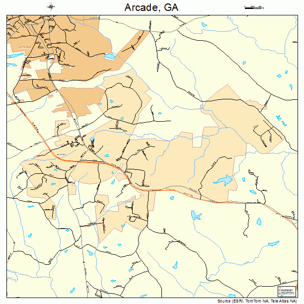 Arcade, GA street map