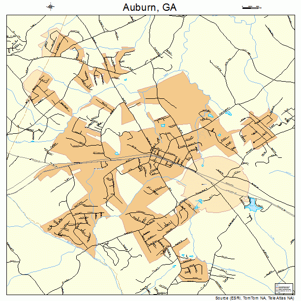 Auburn, GA street map