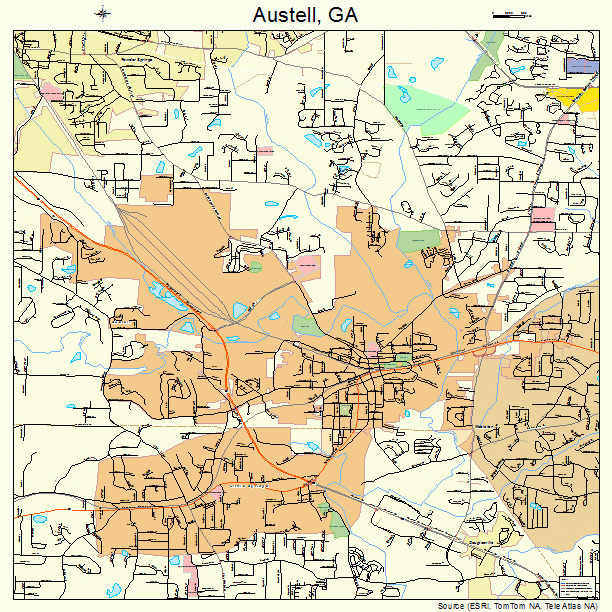 Austell, GA street map