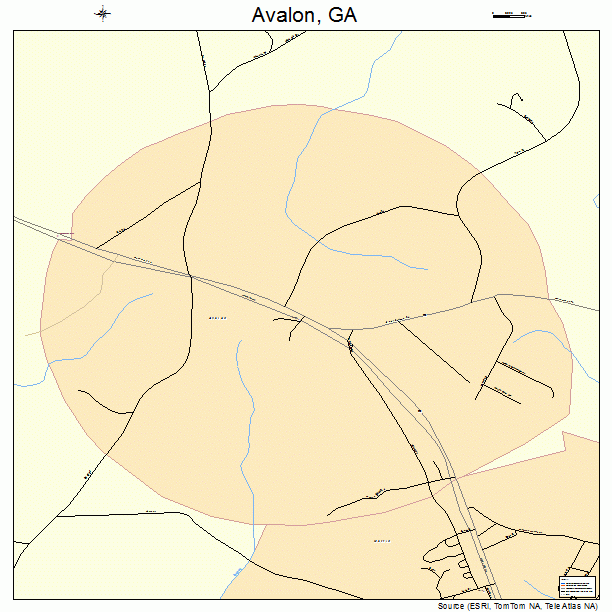 Avalon, GA street map