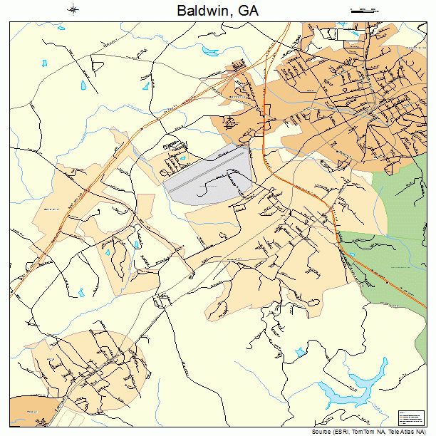 Baldwin, GA street map