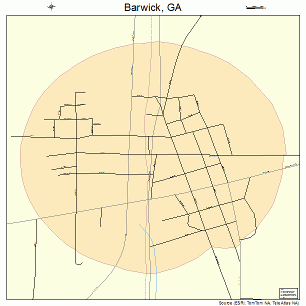 Barwick, GA street map