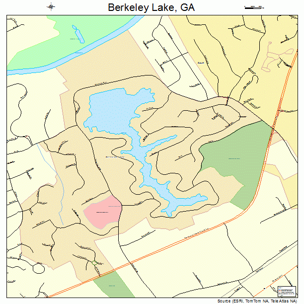 Berkeley Lake, GA street map