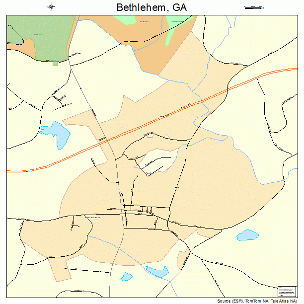 Bethlehem, GA street map