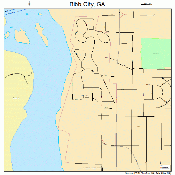 Bibb City, GA street map