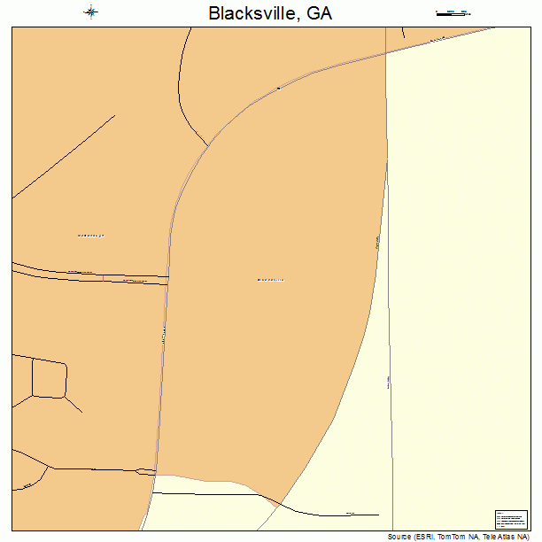 Blacksville, GA street map