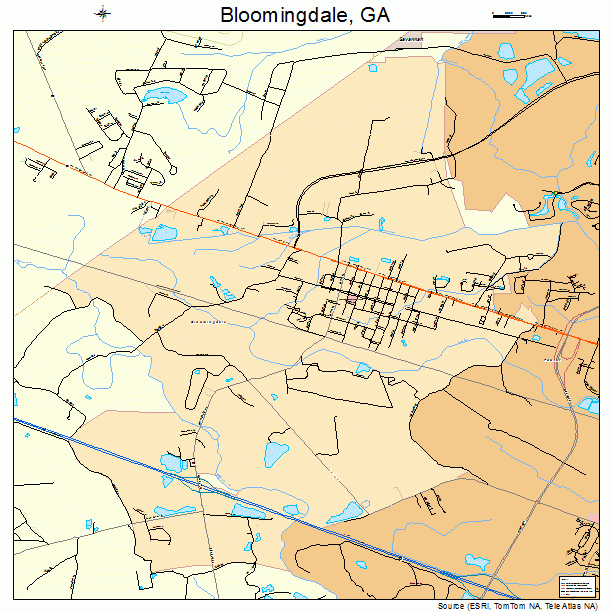 Bloomingdale, GA street map