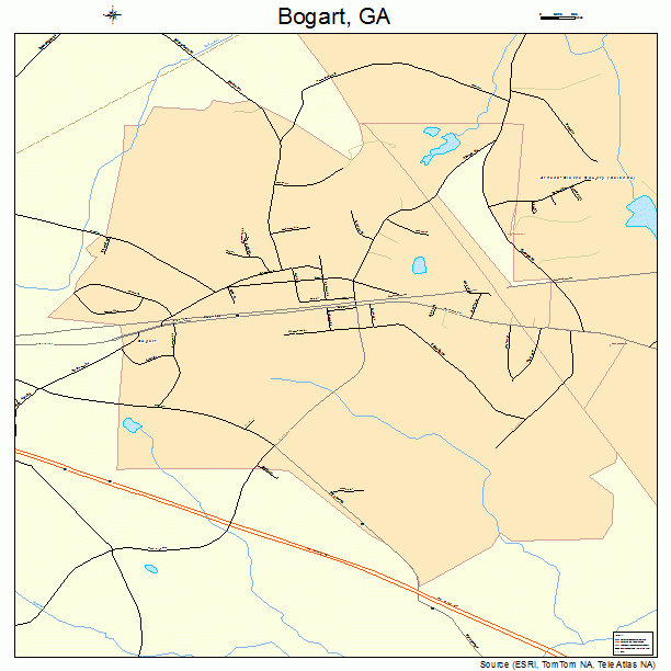 Bogart, GA street map