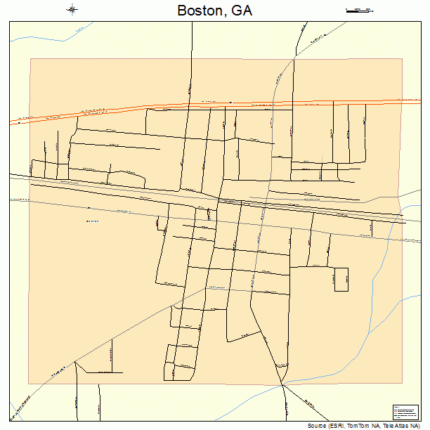 Boston, GA street map