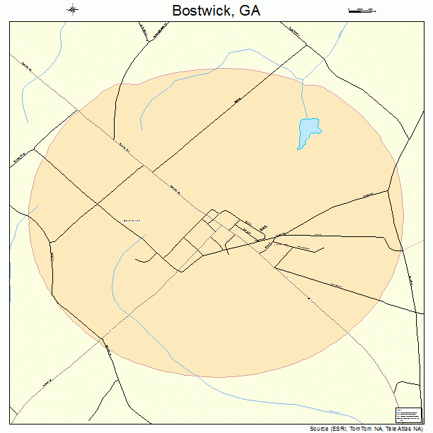 Bostwick, GA street map