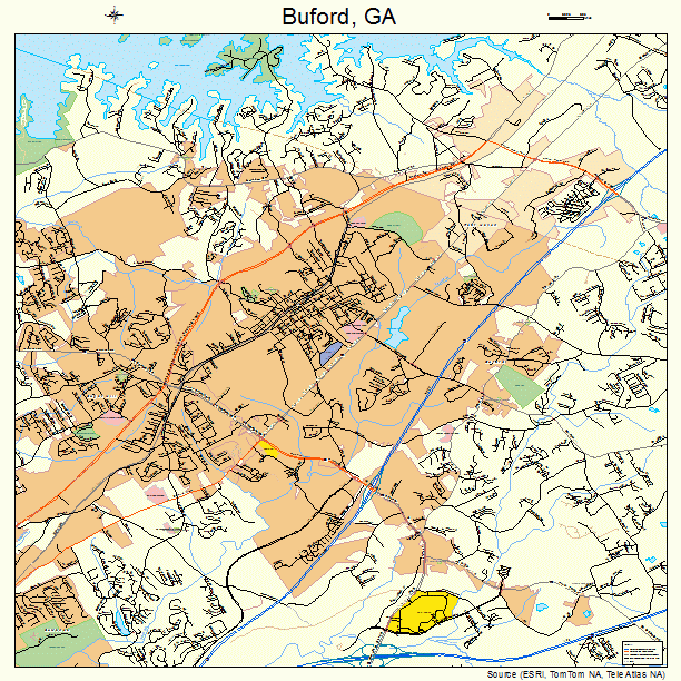 Buford, GA street map