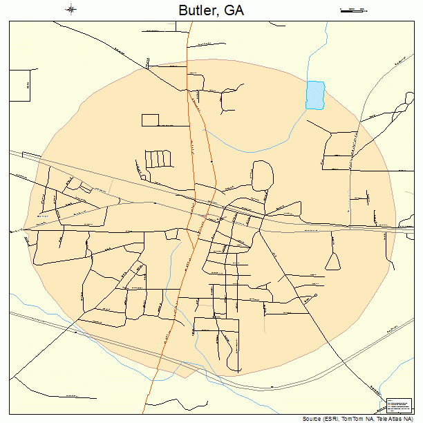 Butler, GA street map