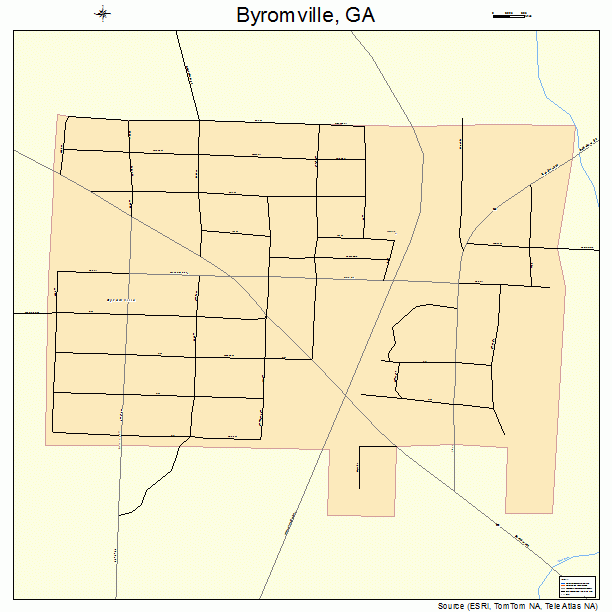 Byromville, GA street map