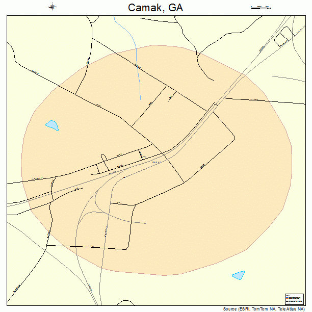 Camak, GA street map