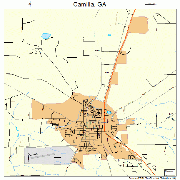 Camilla, GA street map