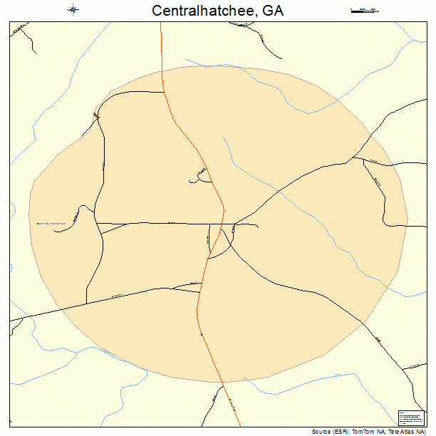 Centralhatchee, GA street map