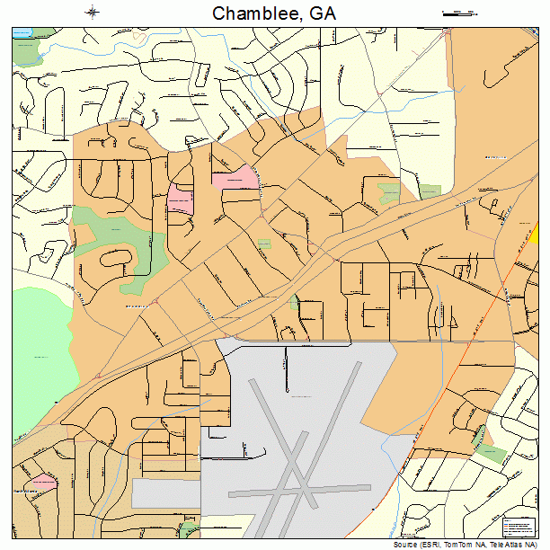 Chamblee, GA street map