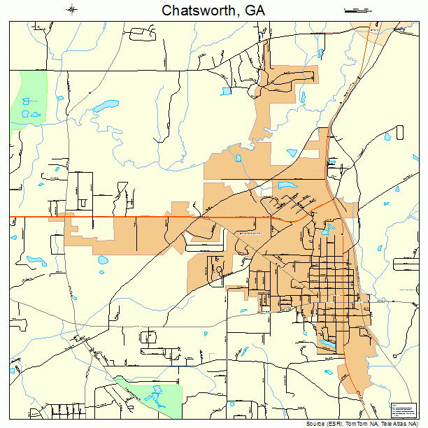 Chatsworth, GA street map