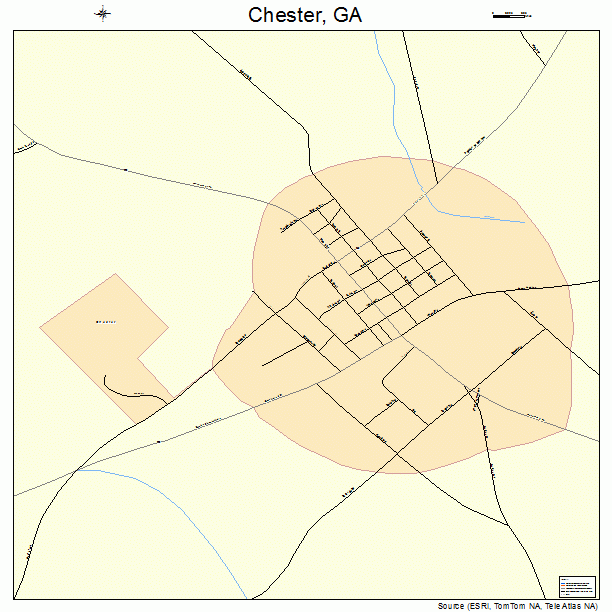 Chester, GA street map