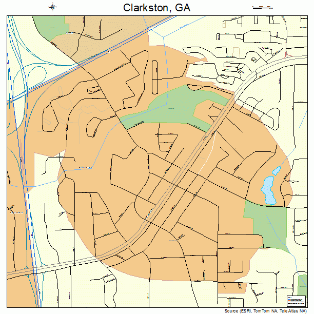Clarkston, GA street map