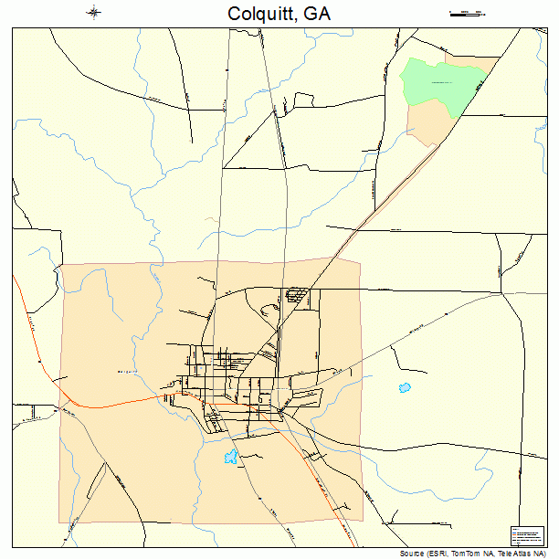 Colquitt, GA street map
