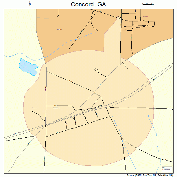 Concord, GA street map