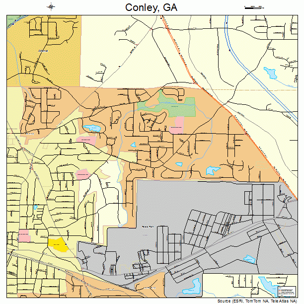 Conley, GA street map
