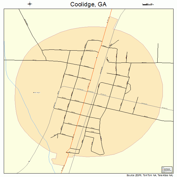 Coolidge, GA street map