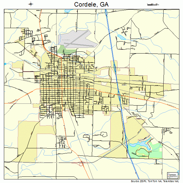 Cordele, GA street map