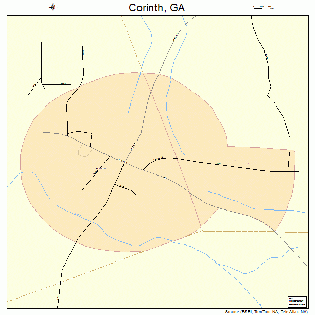 Corinth, GA street map