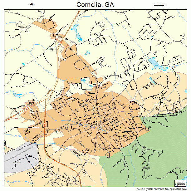 Cornelia, GA street map
