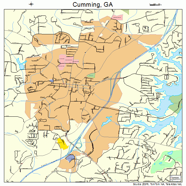 Cumming, GA street map