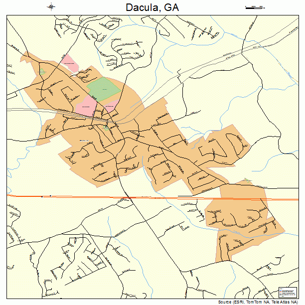 Dacula, GA street map